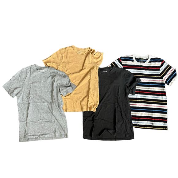 Stance Other - Stance Crew Tee bundle of 4 short sleeve shirts yellow black gray stripe small
